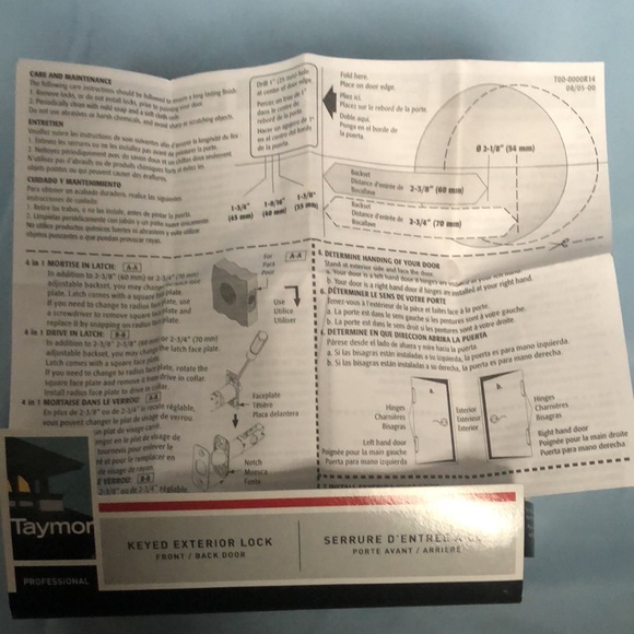 🔐BNIB Taymor Exterior Lockset🔐 - Picture 4 of 6